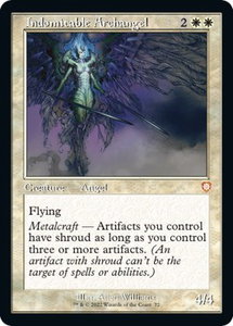 Indomitable Archangel (Retro Frame) - Commander: The Brothers' War (BRC) #72 - Mythic Rare Magic: The Gathering Trading Card