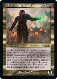 Mishra, Eminent One (Retro Frame) - Commander: The Brothers' War (BRC) #1 - Mythic Magic: The Gathering Trading Card