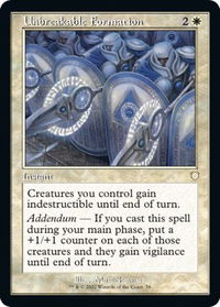 Unbreakable Formation (Retro Frame) - Commander: The Brothers' War (BRC) #78 - Rare Magic: The Gathering Trading Card