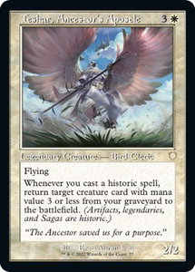 Teshar, Ancestor's Apostle (Retro Frame) - Commander: The Brothers' War (BRC) #77 - Rare Magic: The Gathering Trading Card