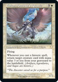 Teshar, Ancestor's Apostle (Retro Frame) - Commander: The Brothers' War (BRC) #77 - Rare Magic: The Gathering Trading Card