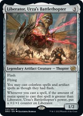 Liberator, Urza's Battlethopter - The Brothers' War Magic: The Gathering trading card