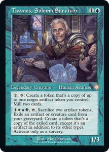 Tawnos, Solemn Survivor (Retro Frame) - Commander: The Brothers' War (BRC) #3 - Mythic Rare Magic: The Gathering Trading Card