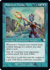 Bident of Thassa (Retro Frame) - Commander: The Brothers' War (BRC) #80 - Rare Magic: The Gathering Trading Card