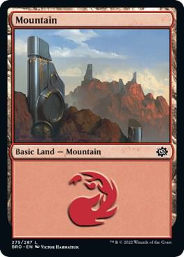 Mountain (275) - The Brothers' War Magic: The Gathering trading card