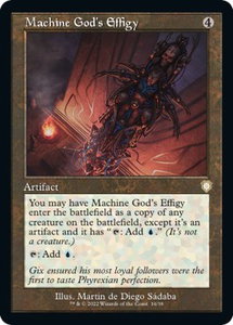 Machine God's Effigy (Retro Frame) - Commander: The Brothers' War (BRC) #16 - Rare Magic: The Gathering Trading Card