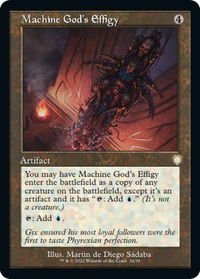 Machine God's Effigy (Retro Frame) - Commander: The Brothers' War (BRC) #16 - Rare Magic: The Gathering Trading Card
