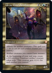 Urza, Chief Artificer (Retro Frame) - Commander: The Brothers' War (BRC) #2 - Mythic Magic: The Gathering Trading Card