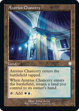 Azorius Chancery (Retro Frame) trading card from Commander: The Brothers' War Azorius Chancery (Retro Frame) - Commander: The Brothers' War Magic: The Gathering trading card
