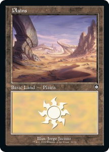 Plains (30) (Retro Frame) - Commander: The Brothers' War (BRC) #30 - Land Magic: The Gathering Trading Card
