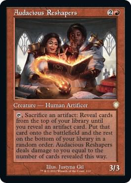 Audacious Reshapers (Retro Frame) - Commander: The Brothers' War Magic: The Gathering trading card