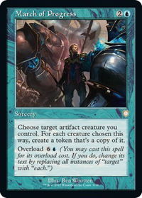 March of Progress (Retro Frame) - Commander: The Brothers' War (BRC) #8 - Rare Magic: The Gathering Trading Card