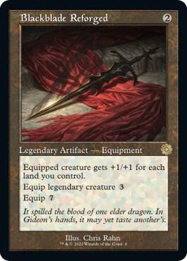 Blackblade Reforged - The Brothers' War: Retro Frame Artifacts Magic: The Gathering trading card