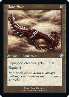 Bone Saw - The Brothers' War: Retro Frame Artifacts Magic: The Gathering trading card