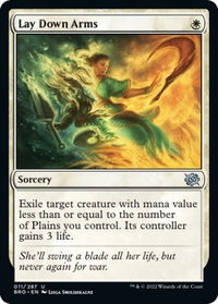 Lay Down Arms - The Brothers' War (BRO) #11 - Uncommon Magic: The Gathering Trading Card