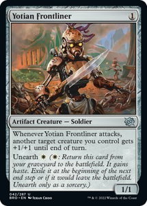 Yotian Frontliner - The Brothers' War (BRO) #42 - Uncommon Magic: The Gathering Trading Card