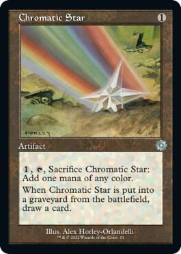 Chromatic Star trading card from The Brothers' War: Retro Frame Artifacts Chromatic Star - The Brothers' War: Retro Frame Artifacts Magic: The Gathering trading card