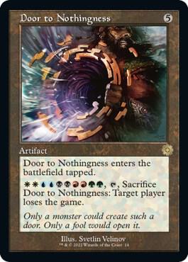 Door to Nothingness - The Brothers' War: Retro Frame Artifacts Magic: The Gathering trading card