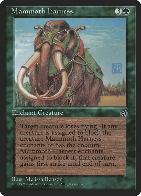 Mammoth Harness - Homelands Magic: The Gathering trading card