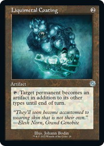 Liquimetal Coating - The Brothers' War: Retro Frame Artifacts (BRR) #28 - Uncommon Magic: The Gathering Trading Card
