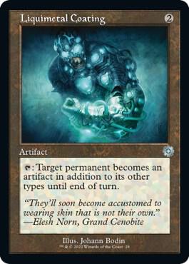 Liquimetal Coating - The Brothers' War: Retro Frame Artifacts Magic: The Gathering trading card