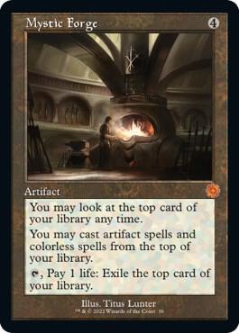Mystic Forge trading card from The Brothers' War: Retro Frame Artifacts Mystic Forge - The Brothers' War: Retro Frame Artifacts Magic: The Gathering trading card