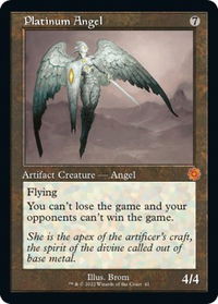 Platinum Angel - The Brothers' War: Retro Frame Artifacts (BRR) #41 - Mythic Magic: The Gathering Trading Card