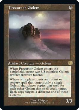 Precursor Golem trading card from The Brothers' War: Retro Frame Artifacts Precursor Golem - The Brothers' War: Retro Frame Artifacts Magic: The Gathering trading card