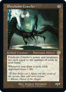 Psychosis Crawler - The Brothers' War: Retro Frame Artifacts Magic: The Gathering trading card