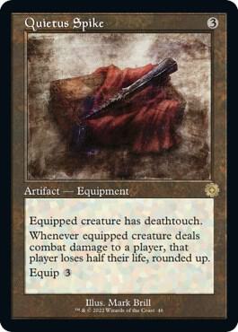 Quietus Spike trading card from The Brothers' War: Retro Frame Artifacts Quietus Spike - The Brothers' War: Retro Frame Artifacts Magic: The Gathering trading card