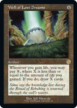 Well of Lost Dreams - The Brothers' War: Retro Frame Artifacts Magic: The Gathering trading card