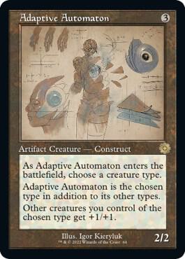 Adaptive Automaton (Schematic) - The Brothers' War: Retro Frame Artifacts Magic: The Gathering trading card