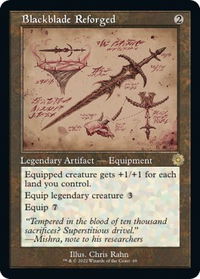 Blackblade Reforged (Schematic) - The Brothers' War: Retro Frame Artifacts (BRR) #69 - Rare Magic: The Gathering Trading Card