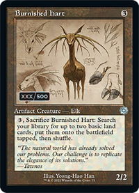 Burnished Hart (Schematic) (Serial Numbered) - The Brothers' War: Retro Frame Artifacts (BRR) #71z - Uncommon Magic: The Gathering Trading Card