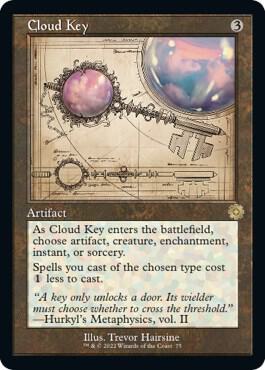 Cloud Key (Schematic) trading card from The Brothers' War: Retro Frame Artifacts Cloud Key (Schematic) - The Brothers' War: Retro Frame Artifacts Magic: The Gathering trading card