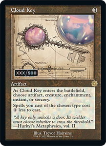 Cloud Key (Schematic) (Serial Numbered) - The Brothers' War: Retro Frame Artifacts (BRR) #75z - Rare Magic: The Gathering Trading Card