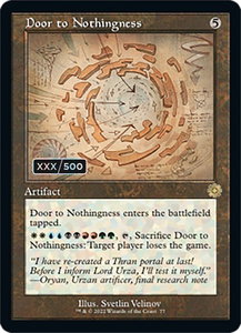 Door to Nothingness (Schematic) (Serial Numbered) - The Brothers' War: Retro Frame Artifacts (BRR) #77z - Rare Magic: The Gathering Trading Card