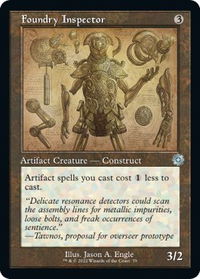 Foundry Inspector (Schematic) - The Brothers' War: Retro Frame Artifacts (BRR) #79 - Uncommon Magic: The Gathering Trading Card