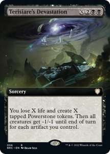 Terisiare's Devastation (Extended Art) - Commander: The Brothers' War (BRC) #56 - Rare Magic: The Gathering Trading Card