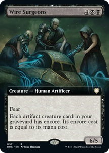 Wire Surgeons (Extended Art) - Commander: The Brothers' War (BRC) #57 - Rare Magic: The Gathering Trading Card