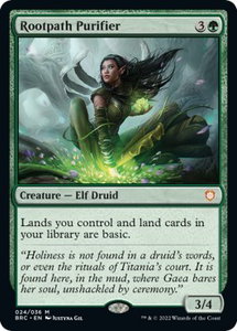 Rootpath Purifier - Commander: The Brothers' War (BRC) #24 - Mythic Rare Magic: The Gathering Trading Card
