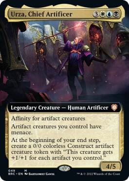 Urza, Chief Artificer (Extended Art) - Commander: The Brothers' War Magic: The Gathering trading card