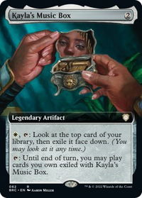 Kayla's Music Box (Extended Art) - Commander: The Brothers' War (BRC) #62 - Rare Magic: The Gathering Trading Card