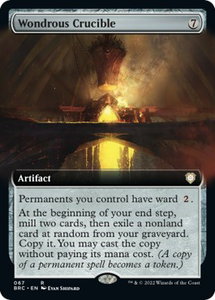 Wondrous Crucible (Extended Art) - Commander: The Brothers' War (BRC) #67 - Rare Magic: The Gathering Trading Card