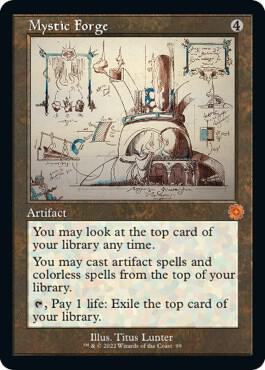 Mystic Forge (Schematic) - The Brothers' War: Retro Frame Artifacts Magic: The Gathering trading card