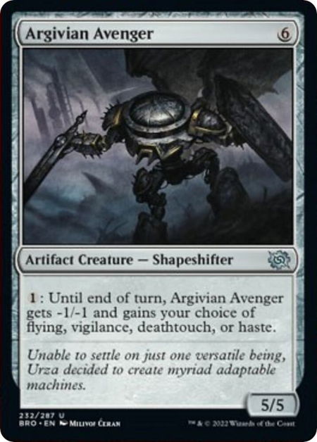 Argivian Avenger - The Brothers' War Magic: The Gathering trading card