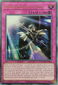 Gravekeeper's Trap (Ultra Pharaoh's Rare) - Magnificent Mavens (MAMA) #MAMA-EN029 - Ultra Pharaoh’s Rare YuGiOh Trading Card