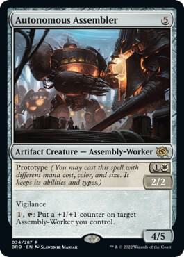 Autonomous Assembler trading card from The Brothers' War Autonomous Assembler - The Brothers' War Magic: The Gathering trading card
