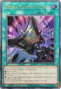 Triple Tactics Talent (Ultra Pharaoh's Rare) - Magnificent Mavens (MAMA) #MAMA-EN090 - Ultra Pharaoh’s Rare YuGiOh Trading Card