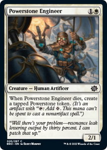 Powerstone Engineer - The Brothers' War (BRO) #20 - Common Magic: The Gathering Trading Card